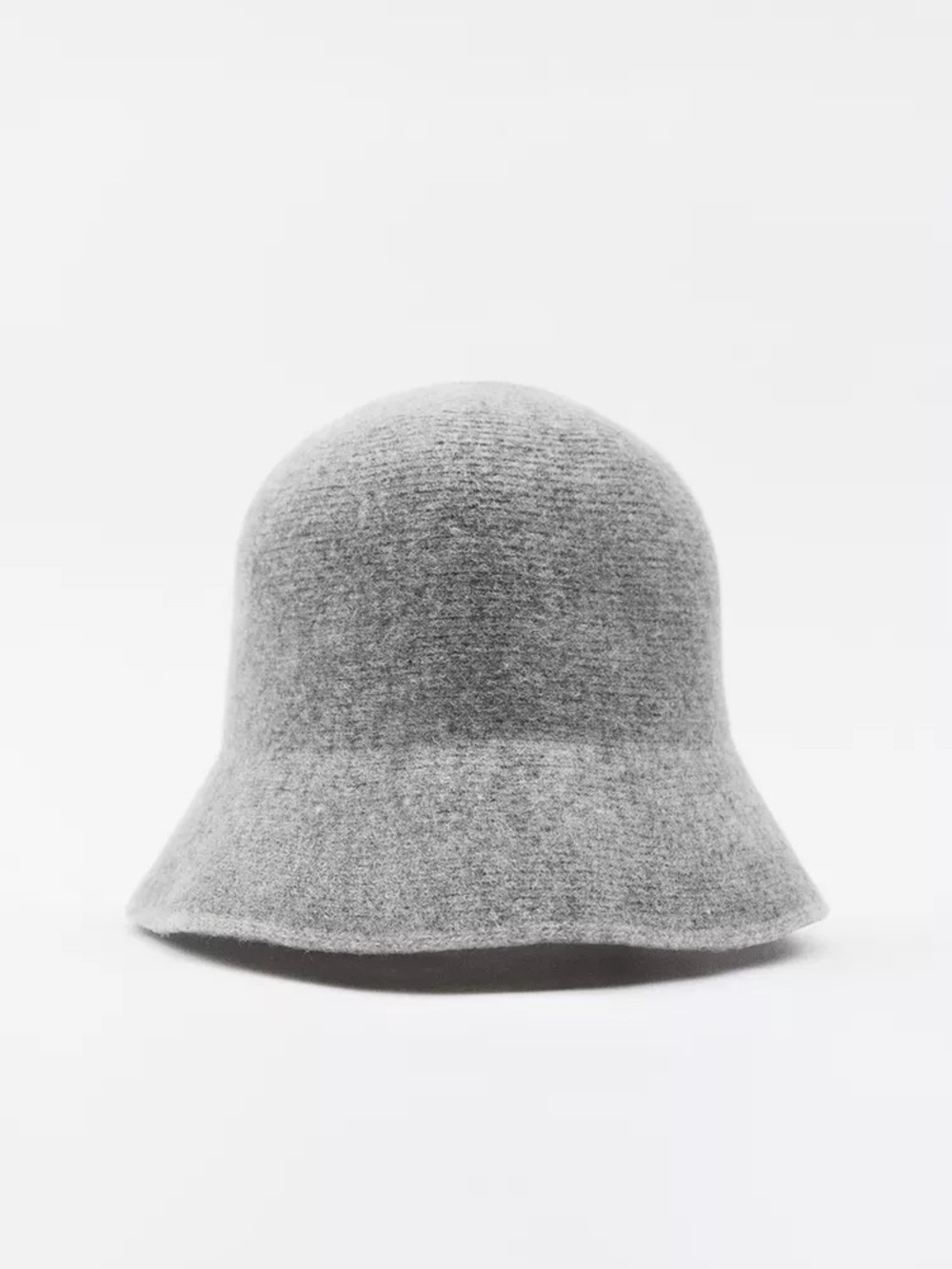 Zara Gray Wool Bucket Hat